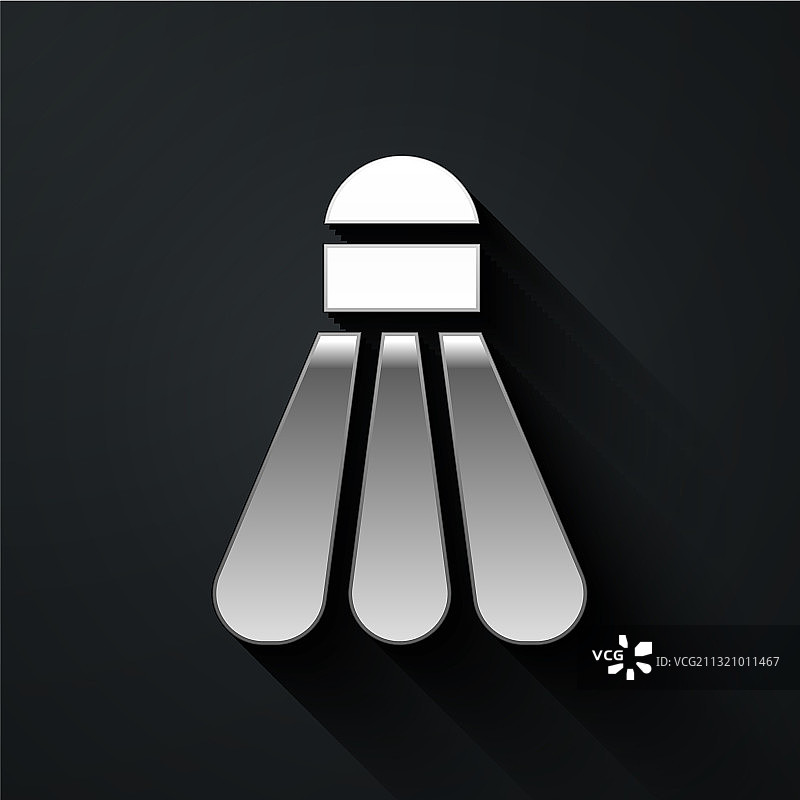 银色羽毛球图标图片素材