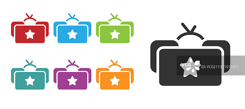 白色背景上隔离的黑色乌尚卡帽图标图片素材