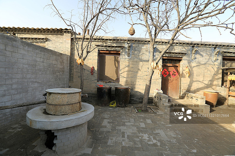 河北保定冉庄地道战遗址王家大院图片素材