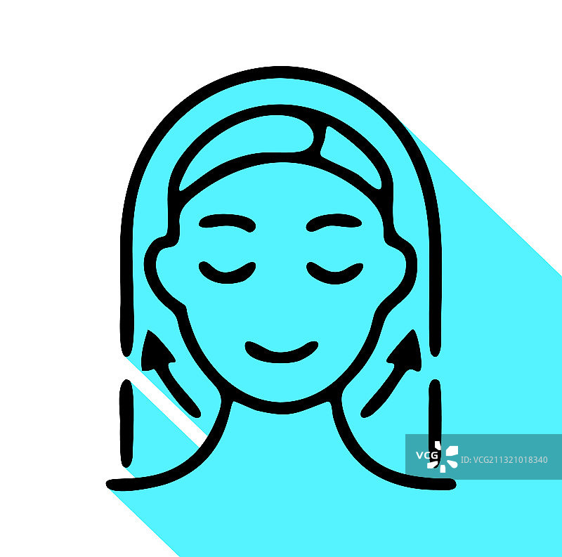 美容美学线性图标图片素材