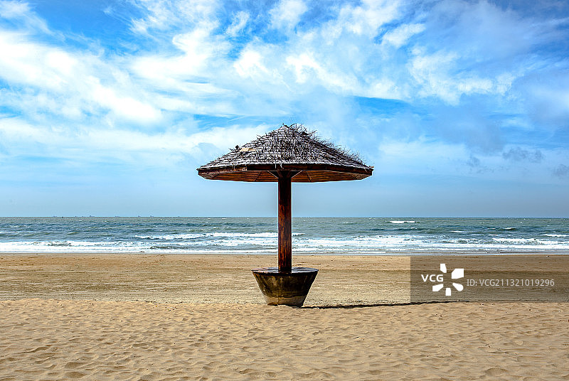 广东省茂名市电白区中国第一滩图片素材