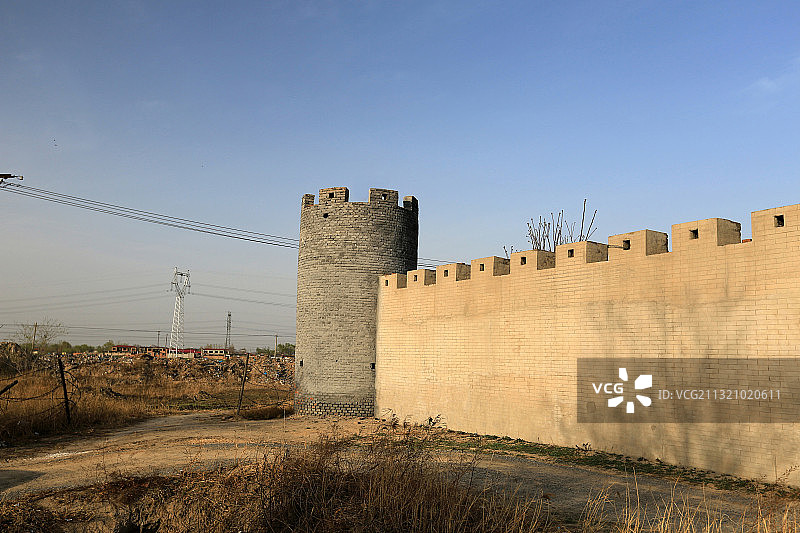 河北保定冉庄地道战遗址东展区——炮楼景区炮楼图片素材