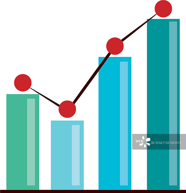 数据分析金融商业统计条图片素材