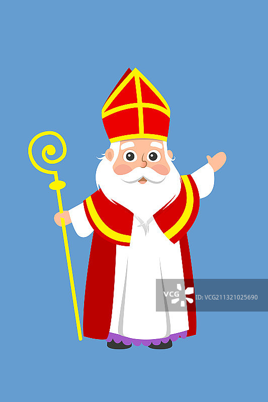 圣尼古拉斯卡通矢量素材图片素材