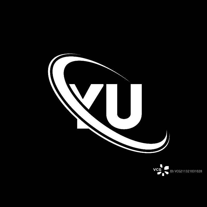 YU字母标志设计图片素材