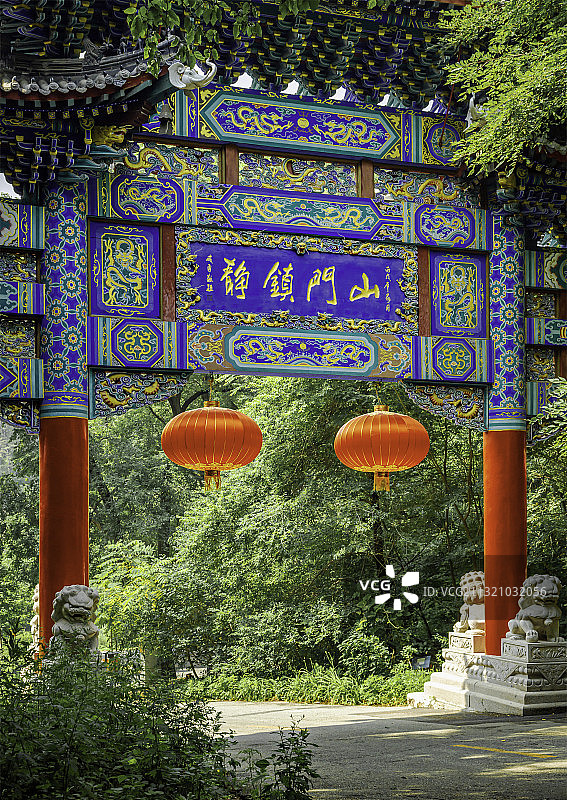 千山风景区龙泉寺图片素材