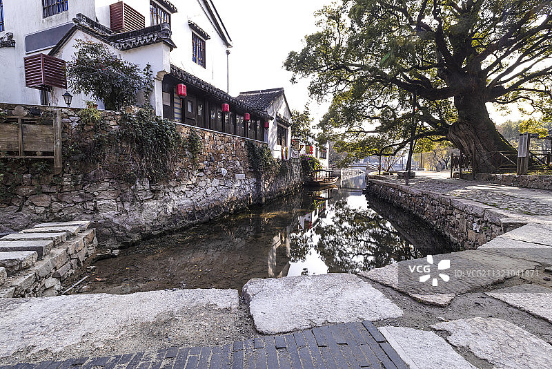 苏州西山岛明月湾古村图片素材