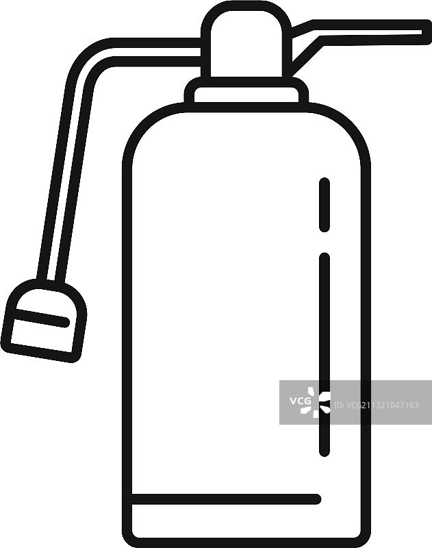 灭火器安全图标轮廓图片素材