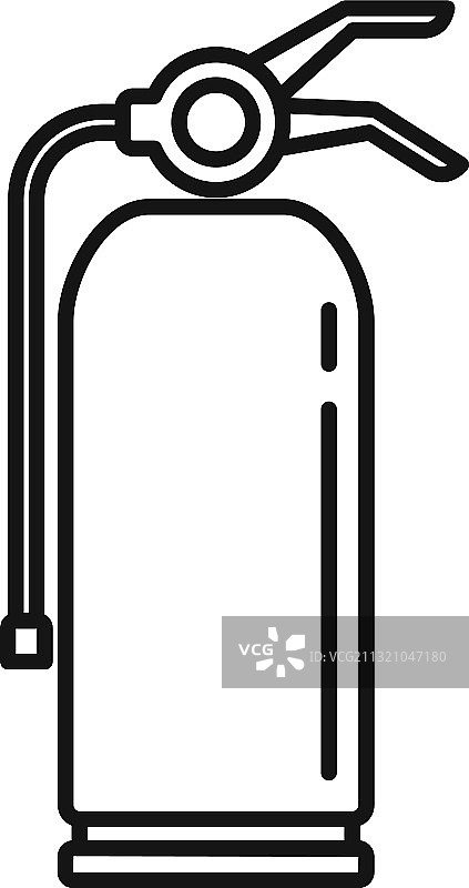 灭火器工具轮廓图标图片素材
