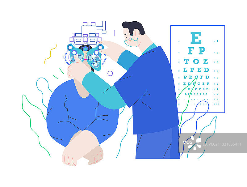 医疗检测模板：视力检测图片素材