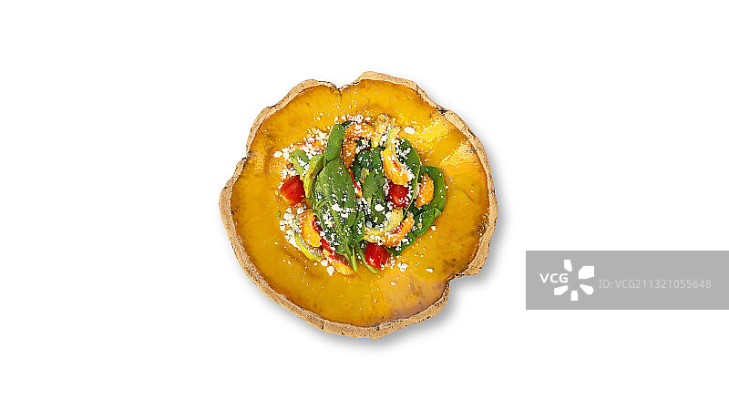 白色背景上的美食特写图片素材