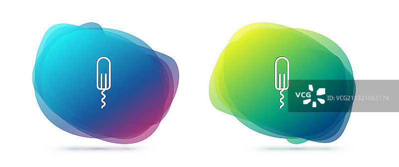 月经和卫生棉条图标图片素材