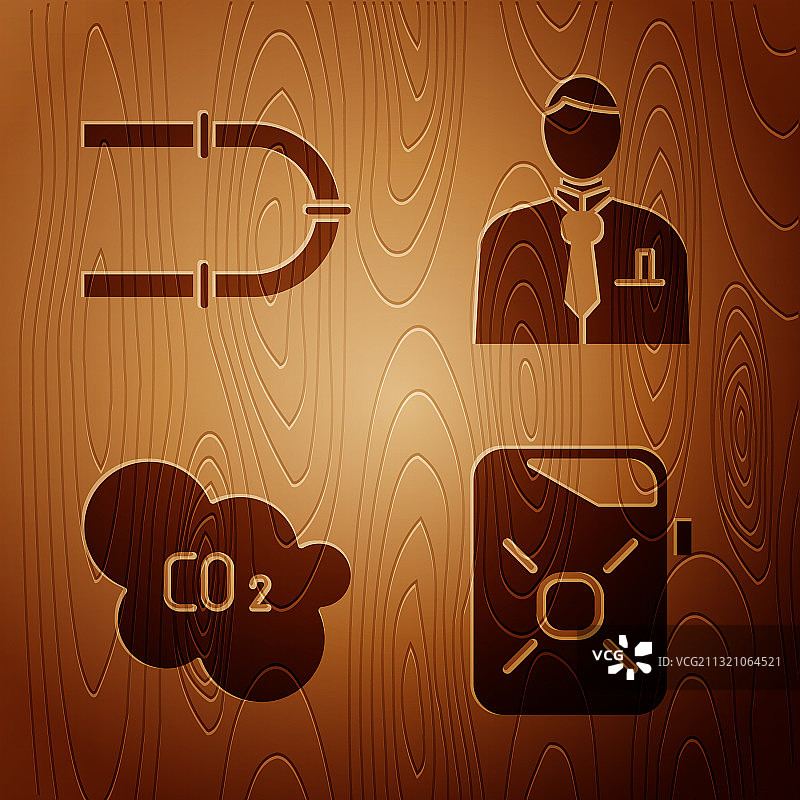 工业管道二氧化碳用机油罐套装图片素材