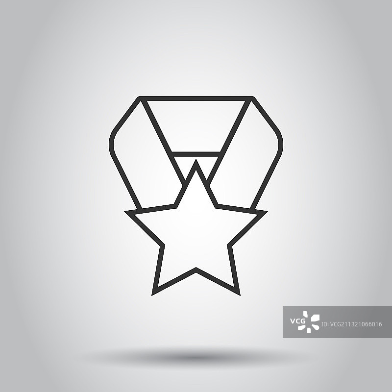 扁平风格奖牌图标图片素材