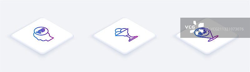 2.5D线条贵宾头部冰淇淋碗图片素材