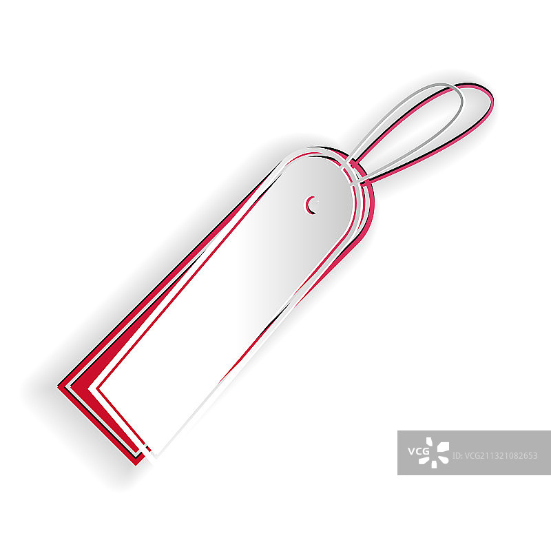 空白标签模板价格标签剪纸风格图标图片素材