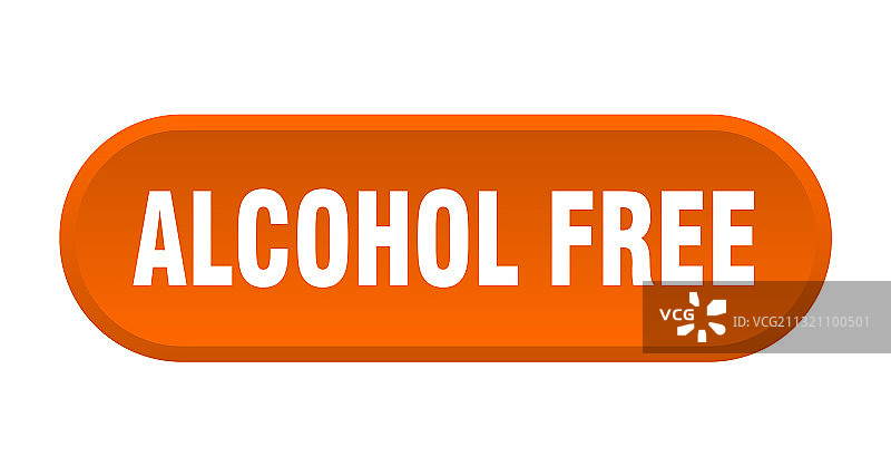 无酒精按钮圆形白色标志图片素材