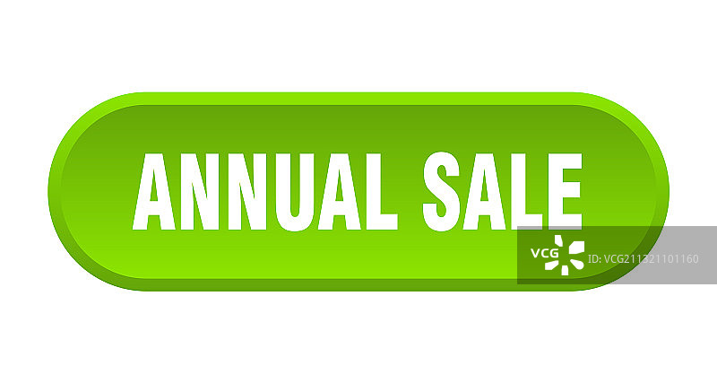 白色背景上的年度促销按钮圆形标志图片素材