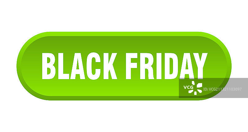 白色背景上的黑色星期五圆形按钮标志图片素材