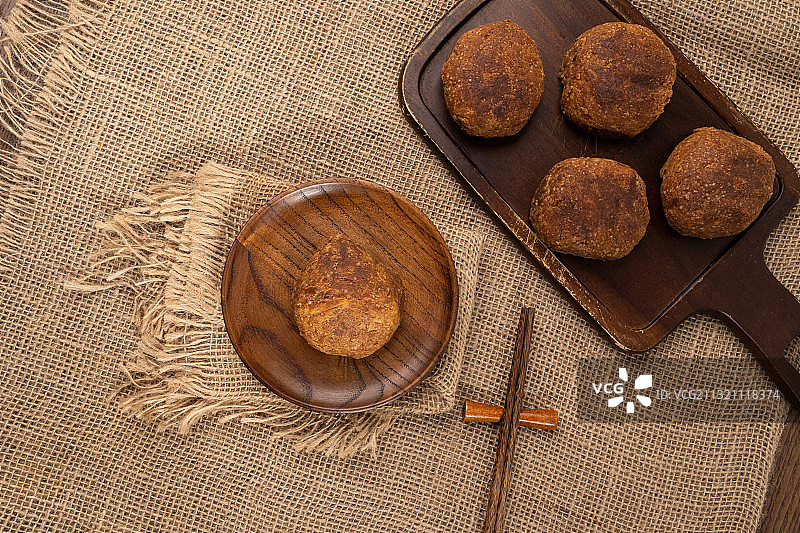 中国老北京名牌特产历史传统小吃糖火烧图片素材