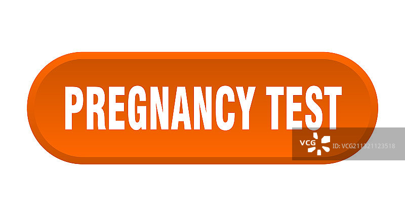 白色背景上的妊娠测试圆形按钮图片素材
