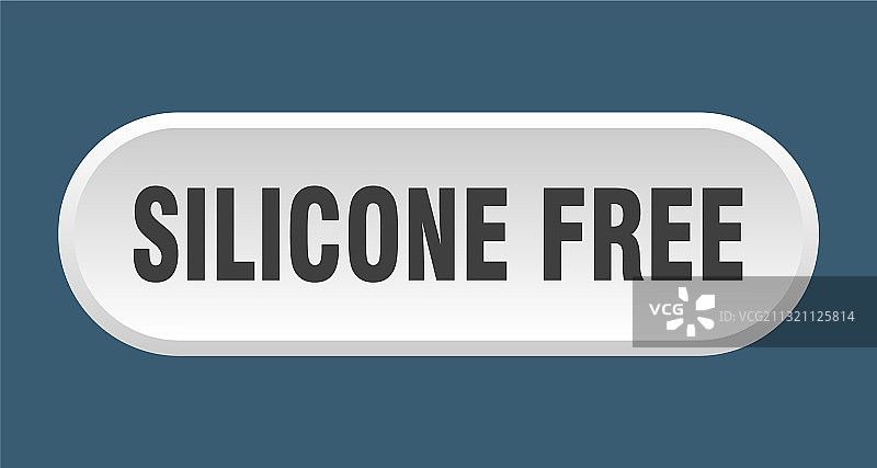 白色背景上的无硅胶圆形按钮标志图片素材