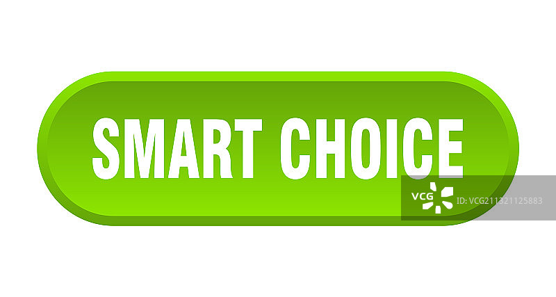 白色背景上的智能选择按钮圆形标志图片素材