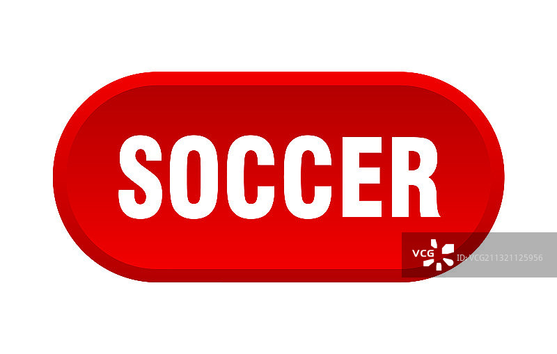 白色背景上的足球按钮圆形标志图片素材