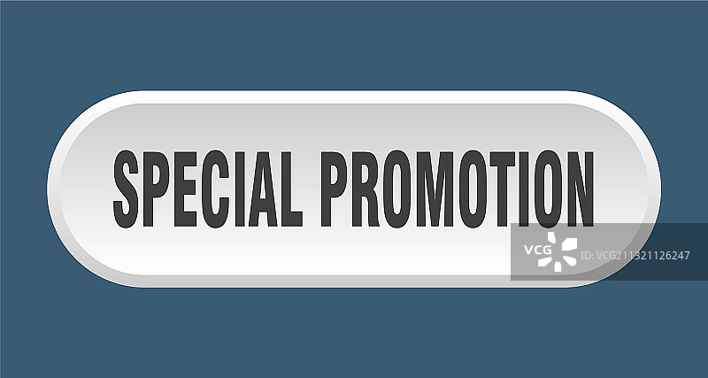 白色背景上的圆形特别促销按钮图片素材