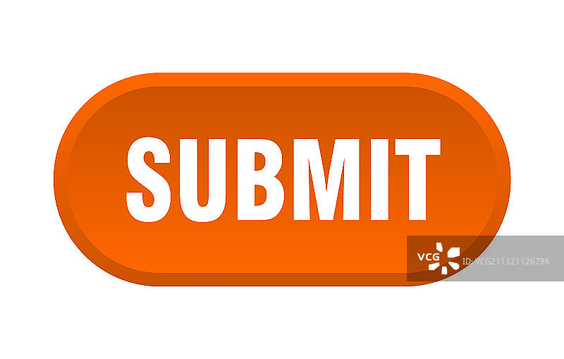 白色背景上的圆形提交按钮图片素材