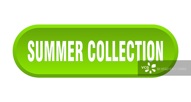 白色背景上的夏日系列圆形按钮标志图片素材