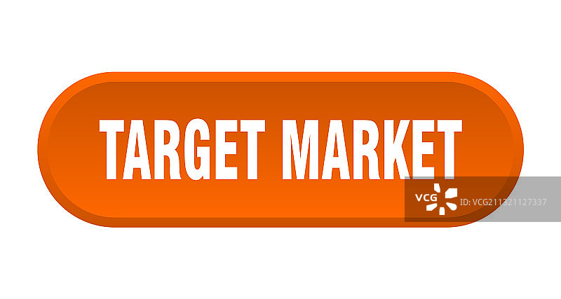 白色圆形目标市场按钮标志图片素材