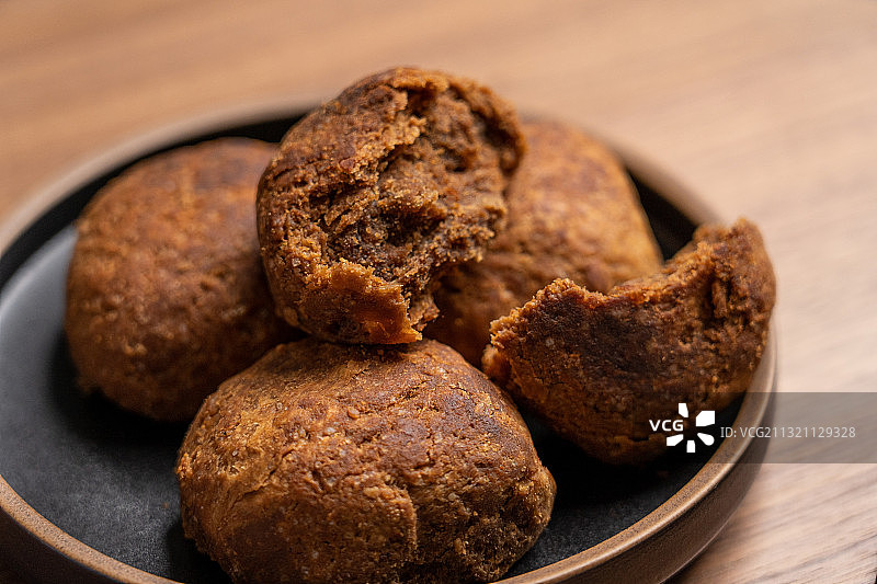 中国老北京名牌特产历史传统小吃糖火烧图片素材