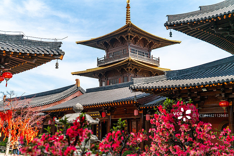 中国唐代古建筑图片素材