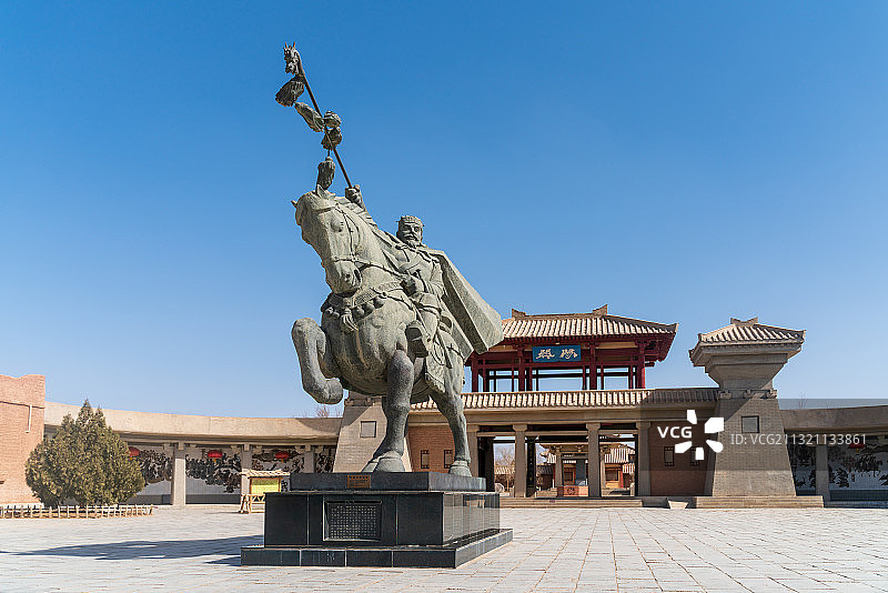 张骞阳关西域蓝天旅游图片素材