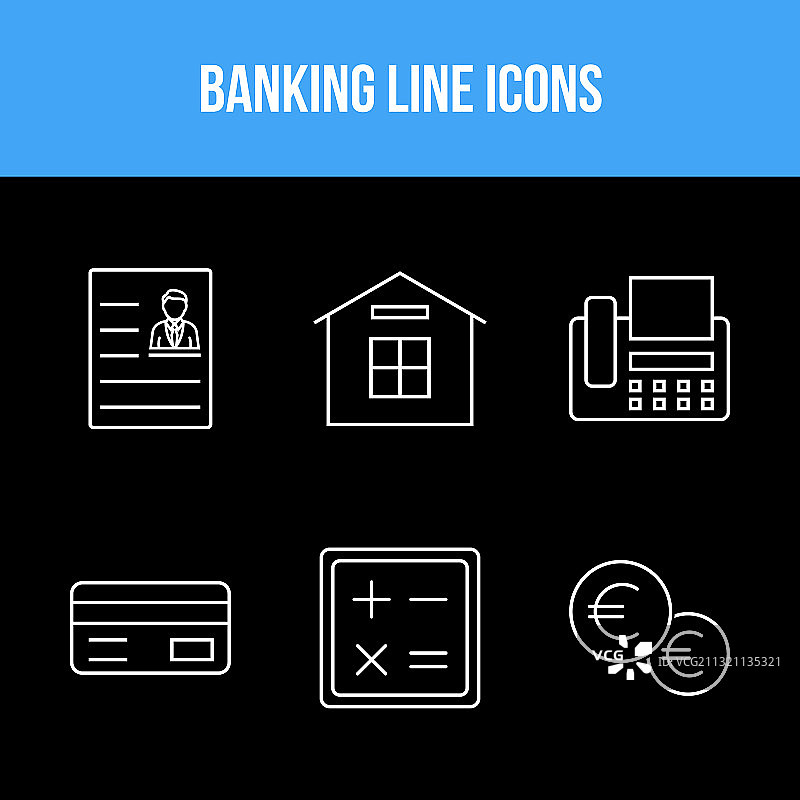 银行金融图标合集图片素材