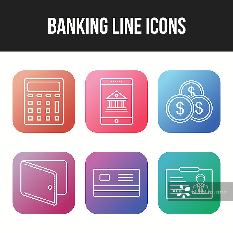 个人和商业用途银行图标图片素材