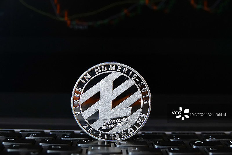 莱特币，Litecoin， LTC，区块链，数字货币加密货币图片素材