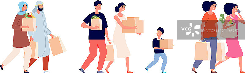 使用纸袋的零浪费家庭图片素材