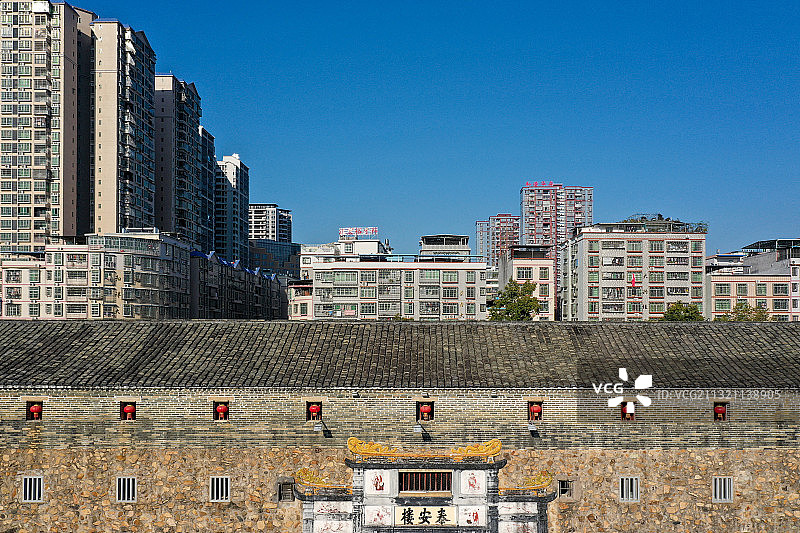 广东省梅州市梅县大埔泰安楼图片素材