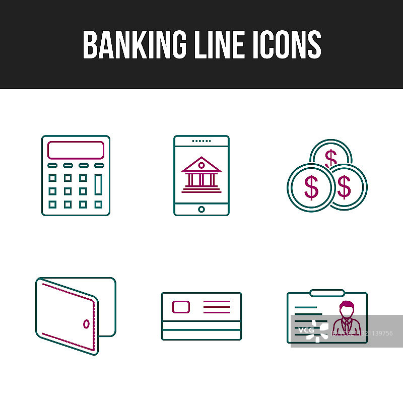 个人和商业用途银行图标图片素材