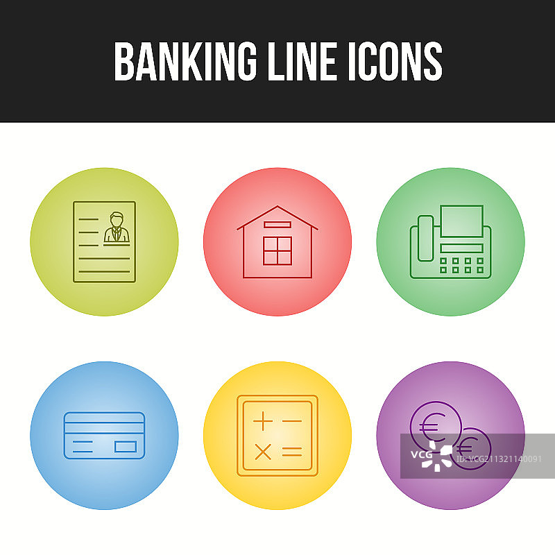 银行金融图标合集图片素材