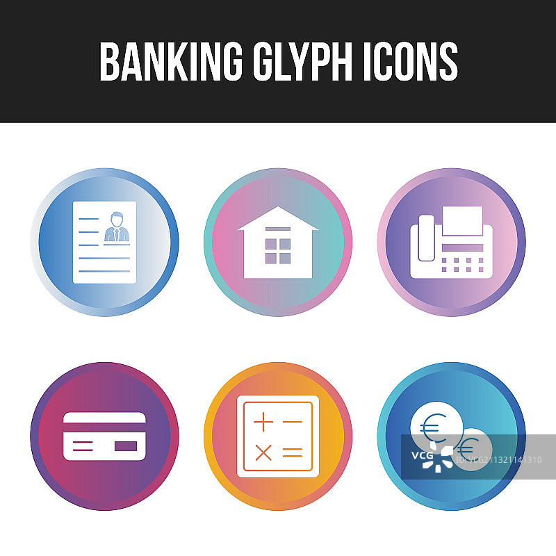 银行金融图标合集图片素材