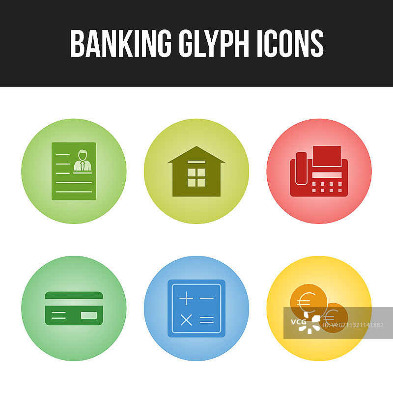 银行金融图标合集图片素材