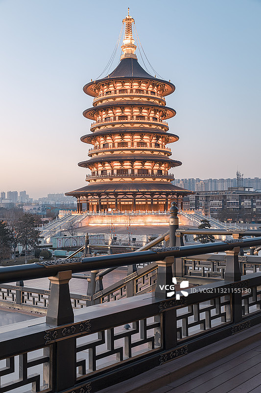 河南省隋唐洛阳城国家遗址公园天堂明天景区图片素材