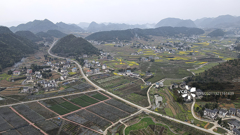 贵州省遵义市汇川区团泽镇农村田园风光图片素材