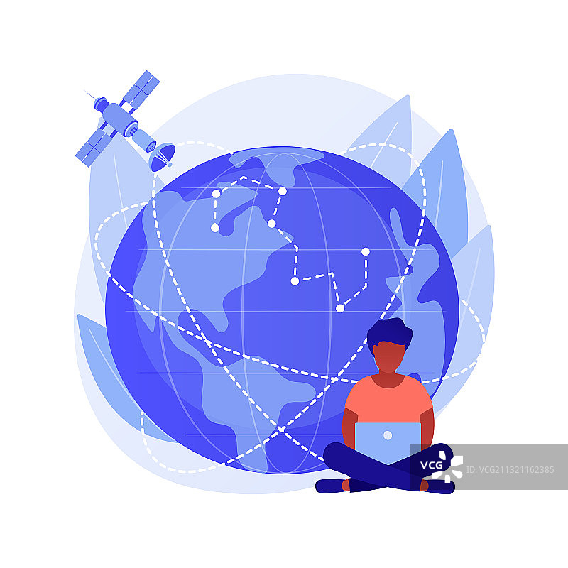 星球卫星概念隐喻图片素材