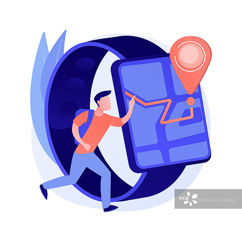 儿童GPS追踪器手表概念图图片素材