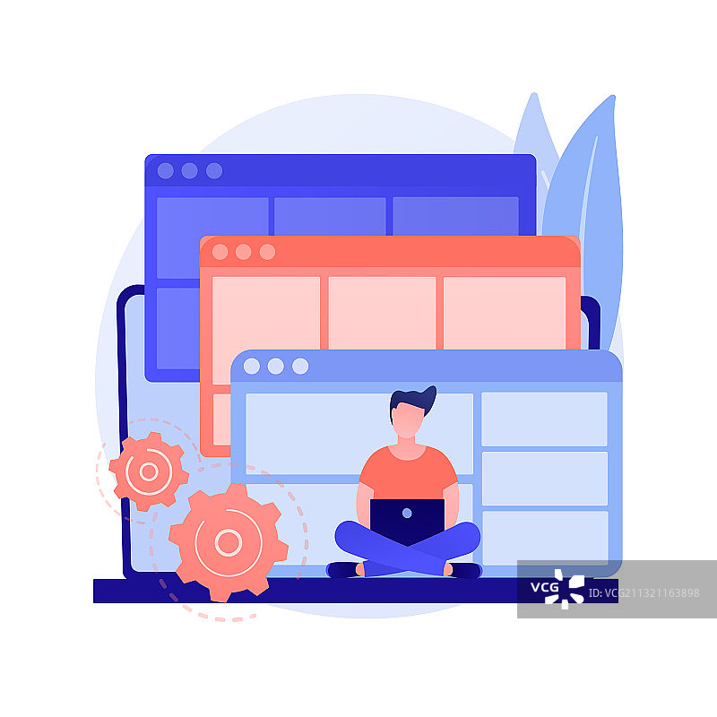 网站模板抽象概念图片素材