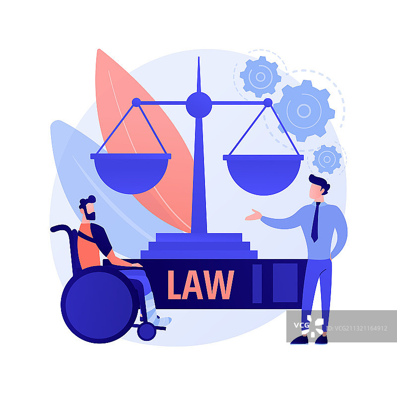 人身伤害律师抽象概念图片素材